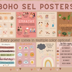 BOHO SEL Classroom Posters