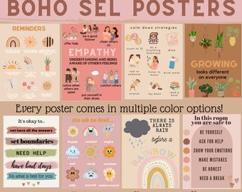 BOHO SEL Classroom Posters