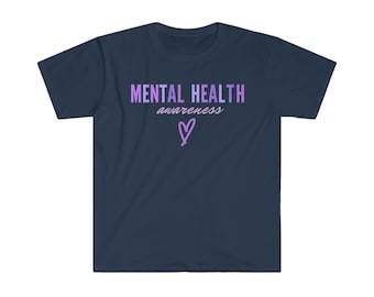 Purple Mental Health Awareness Softstyle T-Shirt