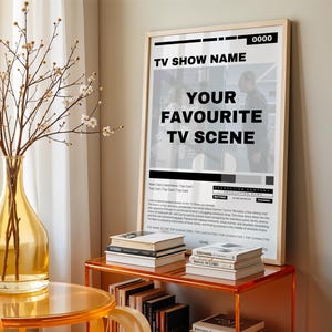Benutzerdefinierte TV-Serie Poster | Personalisierte Szene Druck | TV Serie Fan Art – Digitaler Download