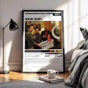 New Girl (2011) | TV Show Poster | Sitcom Wall Art | Jess, Nick, Schmidt, Winston Decor | 2010s Comedy Series - Digital Download