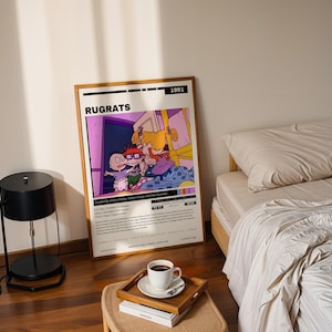 Póster de Rugrats (1991) / Dibujos animados de Nickelodeon de los 90 / Decoración de pared de Tommy Pickles / Programa de aventuras para bebés imprimible - Descarga digital