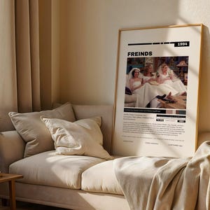 Friends (1994) TV Show Poster | Jennifer Aniston Wall Art | Monica Rachel Phoebe Decor | 90s Sitcom | Bestie Gifts - Digital Download