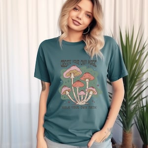 Create Your Own Magic Motivational T-shirt Inspirational Tee Positivity Shirt Positive Vibes Groovy Graphic Tees Motivation Quote Shirts
