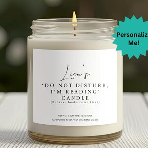 Book Lover Candle Customizable Candle Sarcastic Candles Book Inspired Candle Literary Candle Gifts for Readers Gift for Book Lovers Bookish