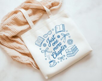 Bolso de mano Solo un capítulo más Humor de libros Ropa de libros Booktok Bolso para amantes de los libros Cosas de libros Bolso del club del ratón de biblioteca Adicto a los libros