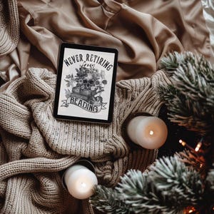 Kindle Lock Screen Never Retiring From Reading Customized Kindle Book Cover Kindle Wallpaper for Kindle Paperwhite Kindle Cover Display