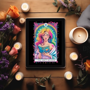 Kindle-låsskärm The Smut Reader Tarot Anpassat Kindle-bokomslag The Smut Reader Tarot Kindle-bakgrund för Kindle Colorsoft