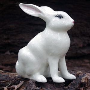 Ceramic heads up  Rabbit Planter