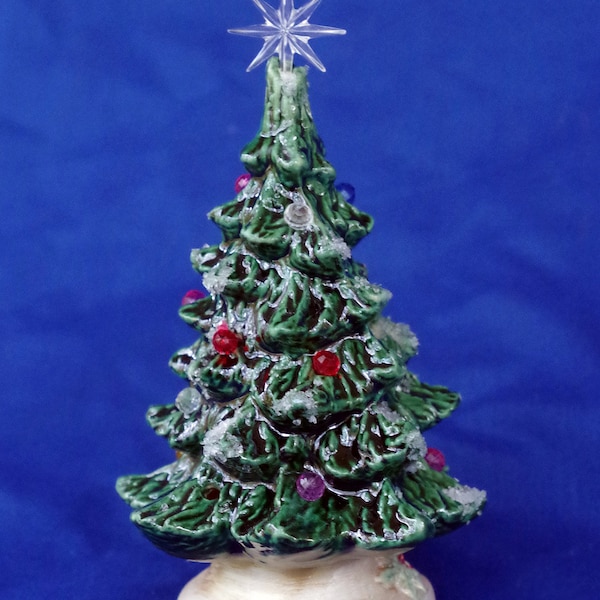 Adorable 5" lighted ceramic Christmas Tree