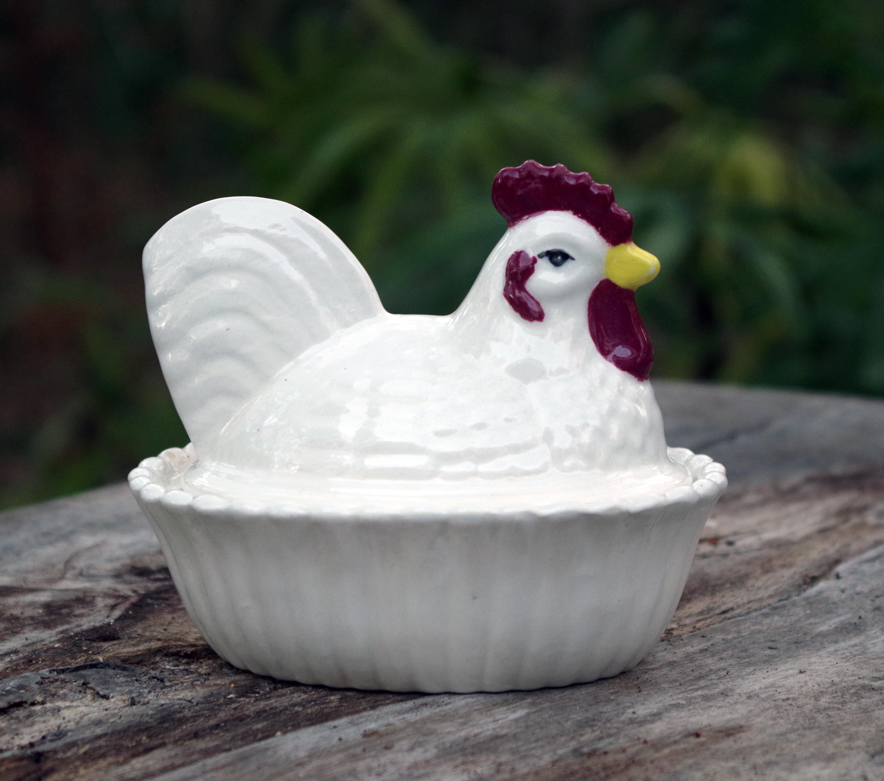 White Hen on Nest - Etsy