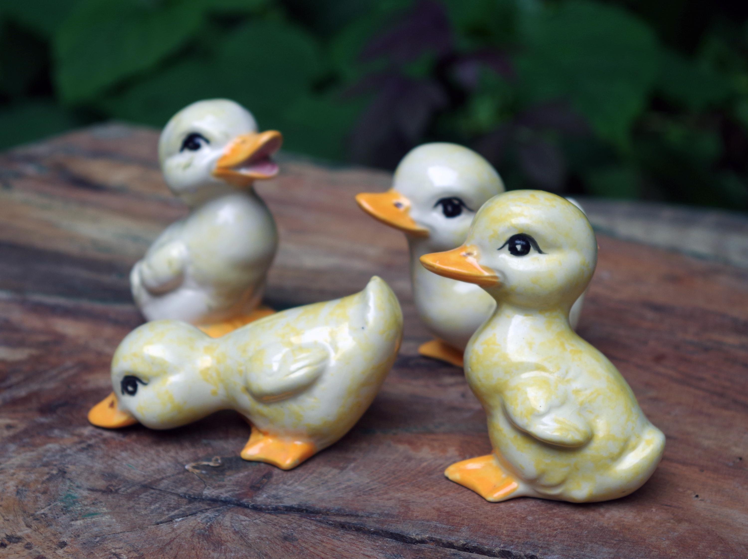 fcrb DUCK 3点セット Adorable Playful Little Ceramic Duckling Yellow and White Set 1083