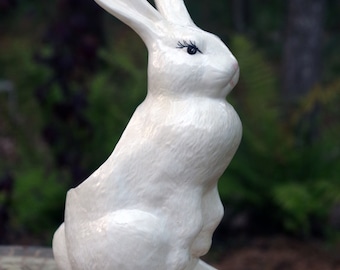 Standing Rabbit Planter ceramic