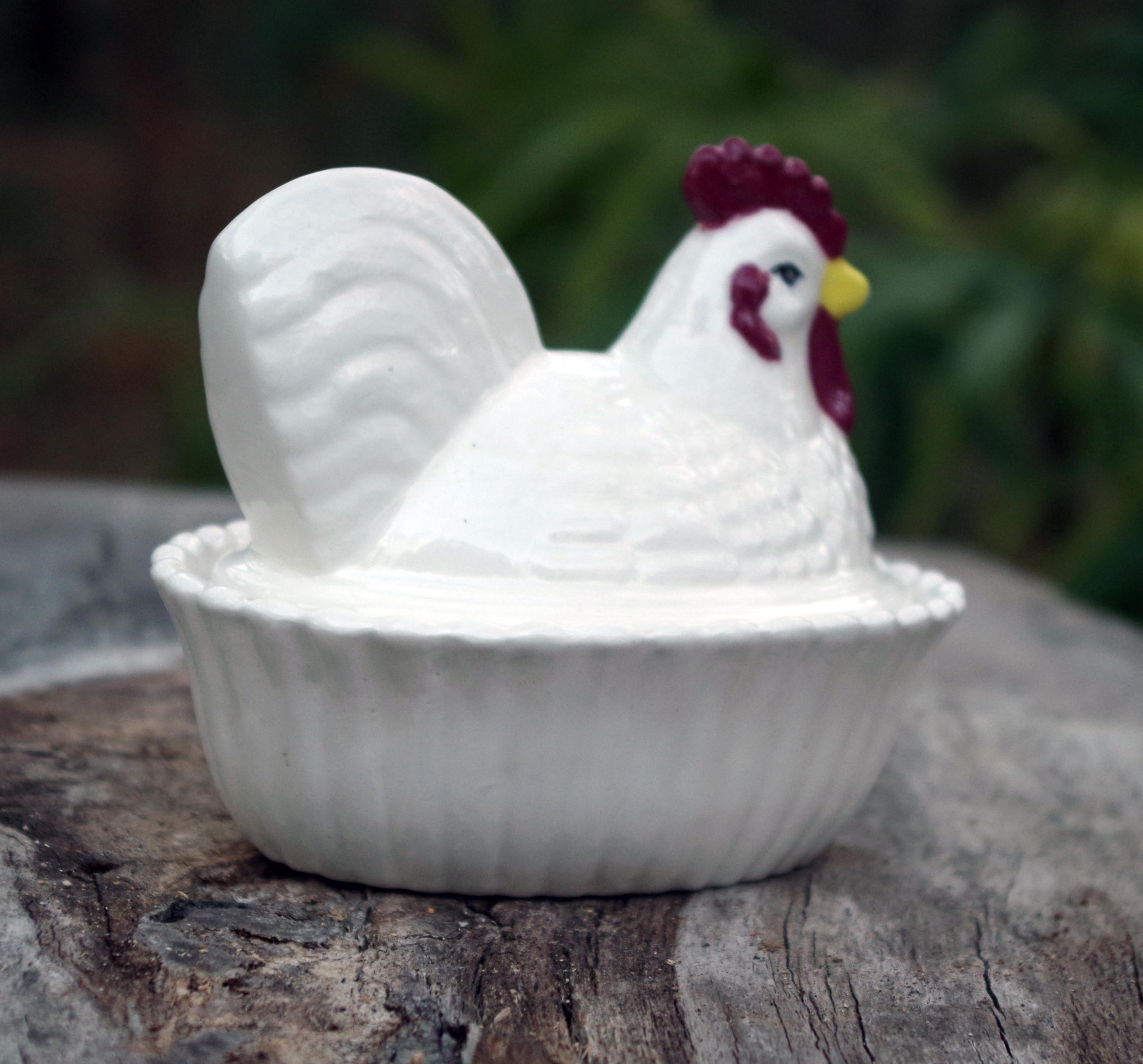 White Hen on Nest - Etsy