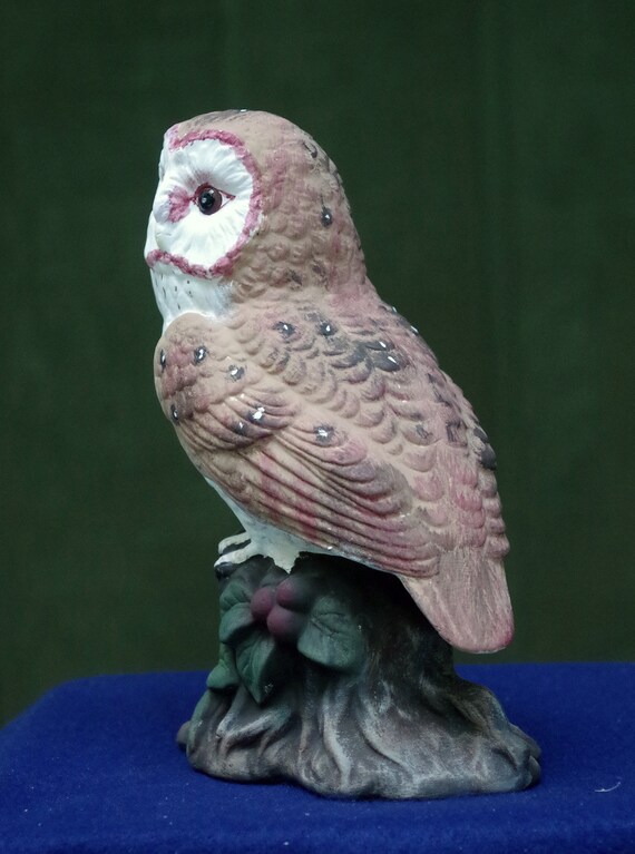 Barn Owl Figurine Hand Painted Ceramic - Etsy UK