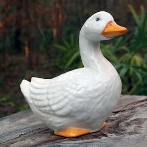 Estatueta de pato/ganso emplumado 1277