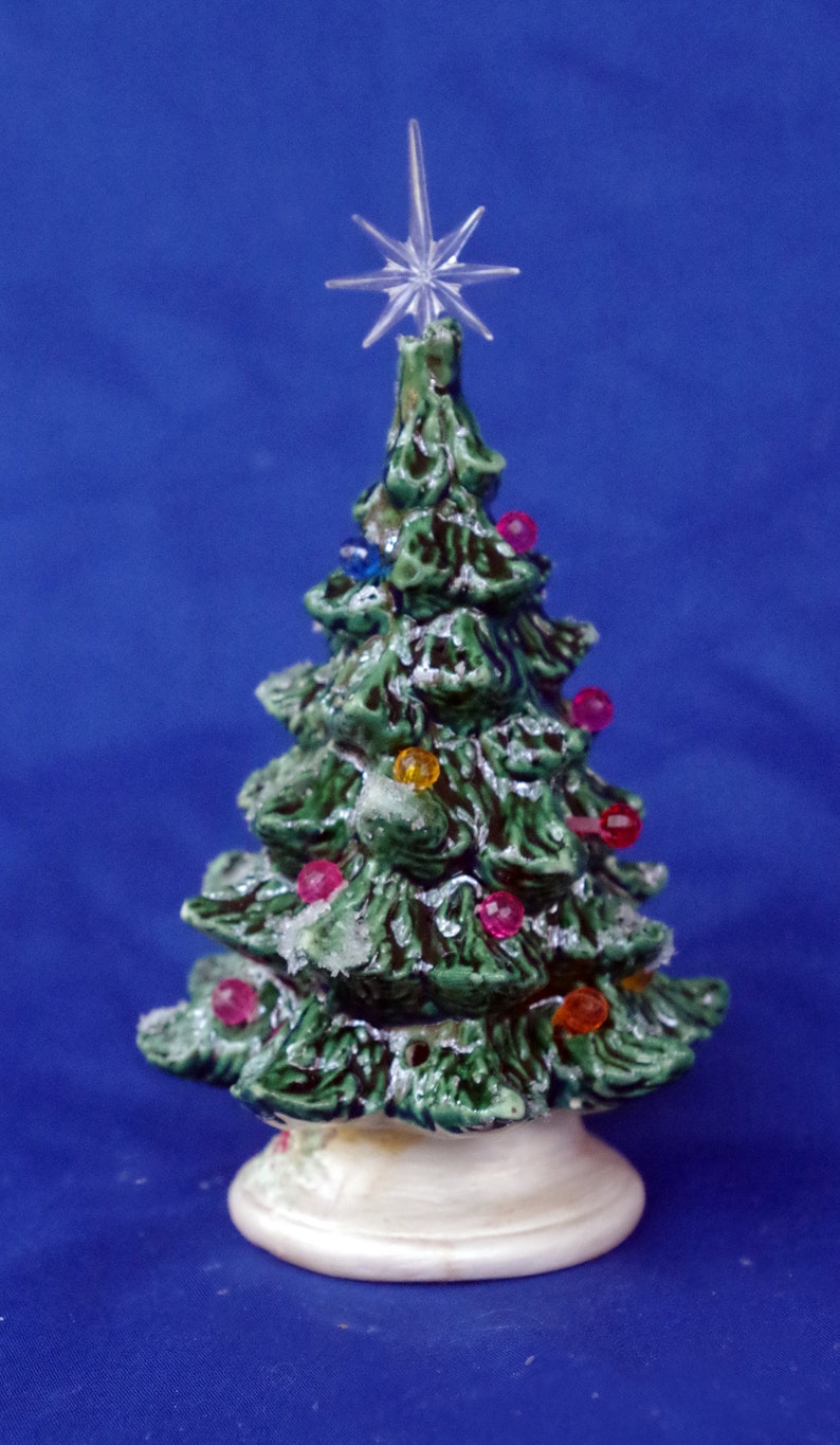 Adorable 5 Lighted Ceramic Christmas Tree Etsy