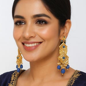 Zirconia Jhumka Earrings: Bollywood Indian Jewelry