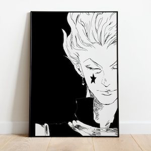 Anime Wall Art Poster, Minimalist Anime Poster