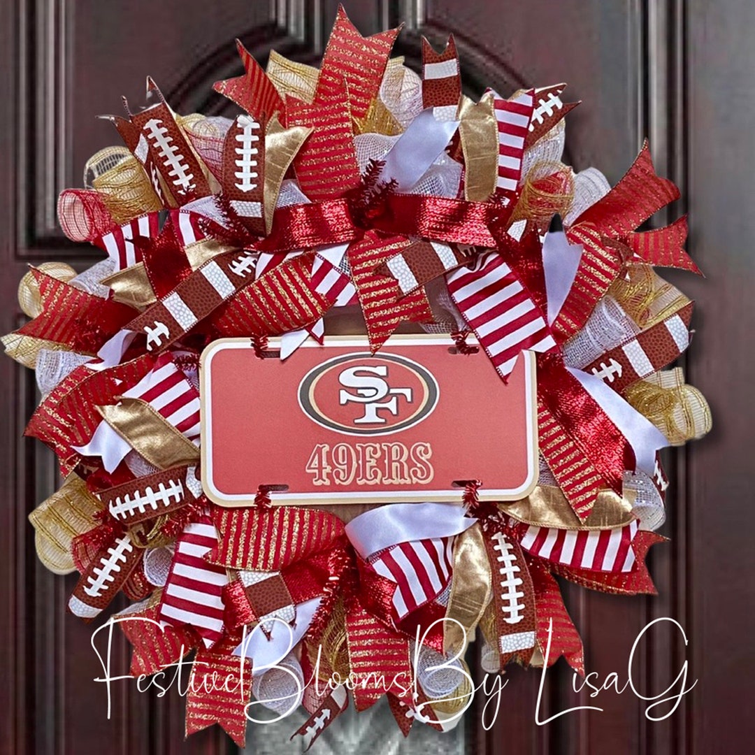 San Francisco 49ers Wreath,49ers Wreath,san Francisco 49ers, Front Door