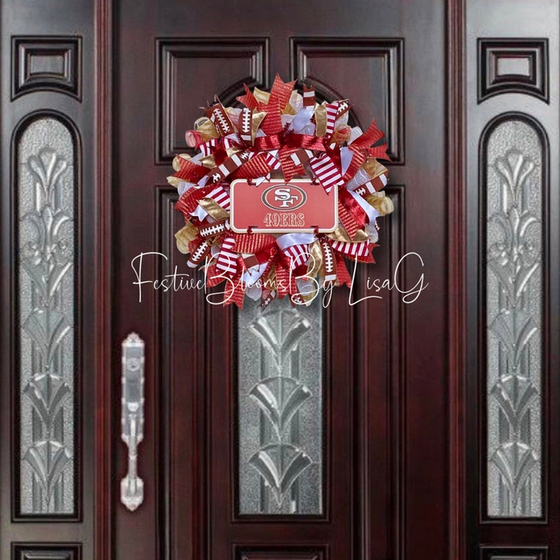 San Francisco 49ers Wreath,49ers Wreath,san Francisco 49ers, Front Door