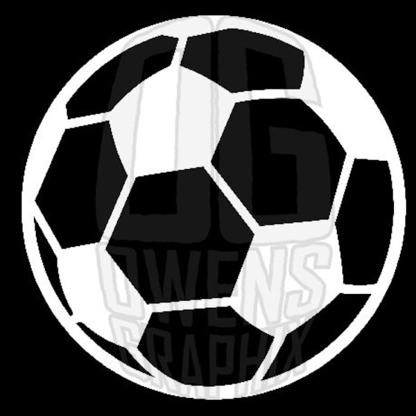 Soccer Ball Outline Clipart SVG DXF PDF jpg png, svg, Digital File, Football, sports, sticker, vinyl, Ready to Cut, Cricut Ready