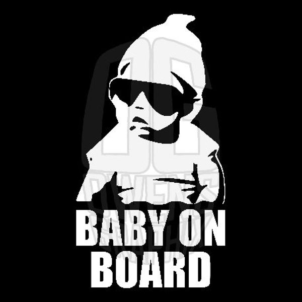 Baby On Board SVG DXF PDF jpg png, svg, Digital Files, Vinyl, Hangover, Carlos, Window Sticker, Cut File, Ready to Cut, Cricut Ready