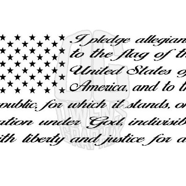 Pledge of Allegiance Flag SVG DXF PDF jpg png, Patriotic svg, Digital Files, Flag, America svg, Cut File, Ready to Cut, Cricut Ready