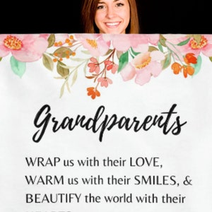 Grandparents Blanket -Velveteen Plush Blanket
