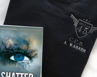 Aaron Warner Shatter Me 45 Sector CCR Uniform Embroidered Sweatshirt, 45 Sector CCR Uniform Hoodie, BookTok Merch, Bookish Merch