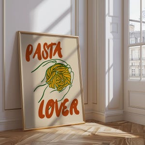 Pasta Lover Print • Pasta Club Lover Print • Food Print • Pasta lovers Night Print • Food Art • Kitchen Wall Print • Italian Food Art Prints