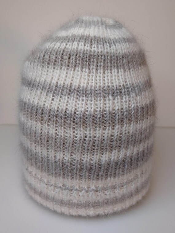 Brand new 100% angora winter hat Angora Beanie Hat - Oat – Namakan Goods main image 4