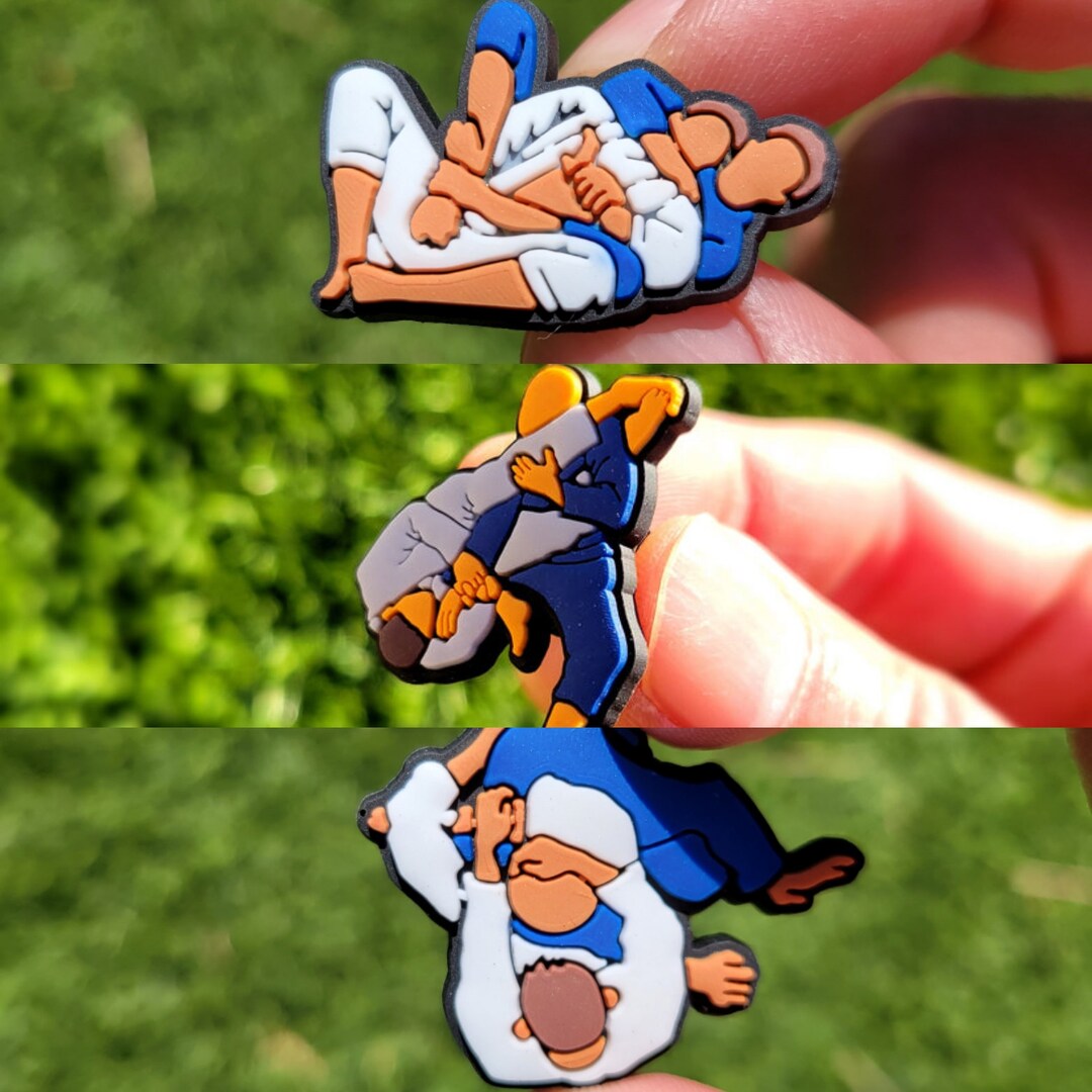 BJJ Jiu Jitsu Charms Jibbitz Trifecta Series armbar, Triangle Choke