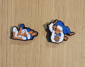 Amuletos de BJJ Jiu Jitsu (estrangulamiento triangular, estrangulamiento trasero desnudo (RNC))