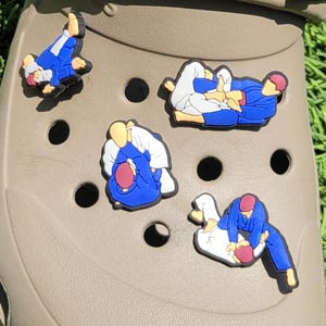 BJJ Choke Submission Croc Charms: Jiu Jitsu Shoe Decoration