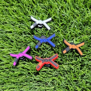 BJJ Jiu Jitsu Charms for Crocs - Colored Belt Series (white, blue, purple, brown, black)