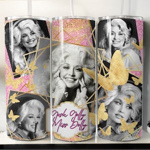Dolly Glamour Shots 20oz Stainless Steel Insulated Tumbler w/straw