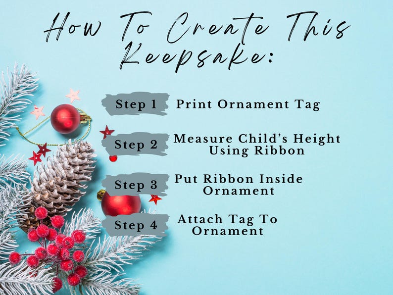 Measuring Ribbon Ornament Editable Ribbon Tag,same Size as Me,ribbon Ornament, Classroom Mom ...