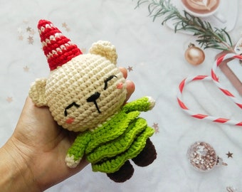 Teddy crochet pattern / Teddy amigurumi pattern / christmas tree crochet pattern / animal crochet pattern / Bear crochet pattern / ENGLISH