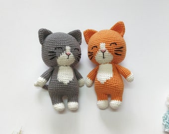 Cat crochet pattern / Cat amigurumi pattern / plushies crochet pattern / animal crochet pattern / meow crochet pattern  / ENGLISH / PDF