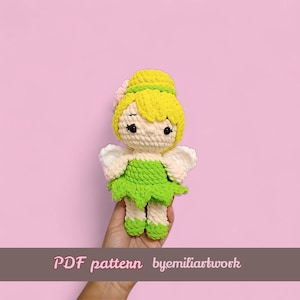 Crochet doll pattern / tinker bell crochet pattern / princess crochet pattern / ENG PDF