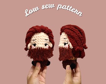 Hagrid Crochet Pattern: Wizard Doll, Low Sew (E.N.G.L.I.S.H PDF)