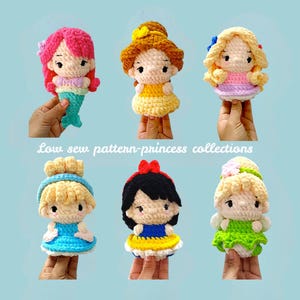 Crochet Princess Doll Pattern: Low Sew Amigurumi (PDF Pattern)