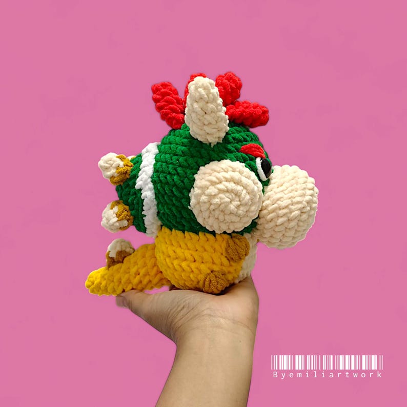 Bowser Crochet Pattern, Amigurumi Plushie (PDF) - Etsy