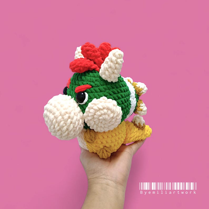 Bowser Crochet Pattern, Amigurumi Plushie (PDF) - Etsy