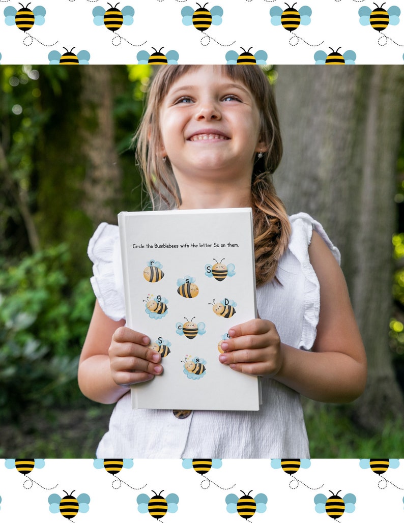 Bumblebee Letter Match Worksheets - Etsy