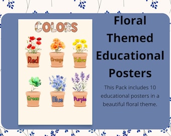Florale Lernposter