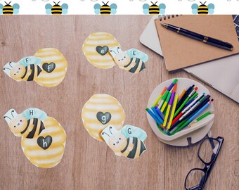 Busy Bee Letter Matching Activity