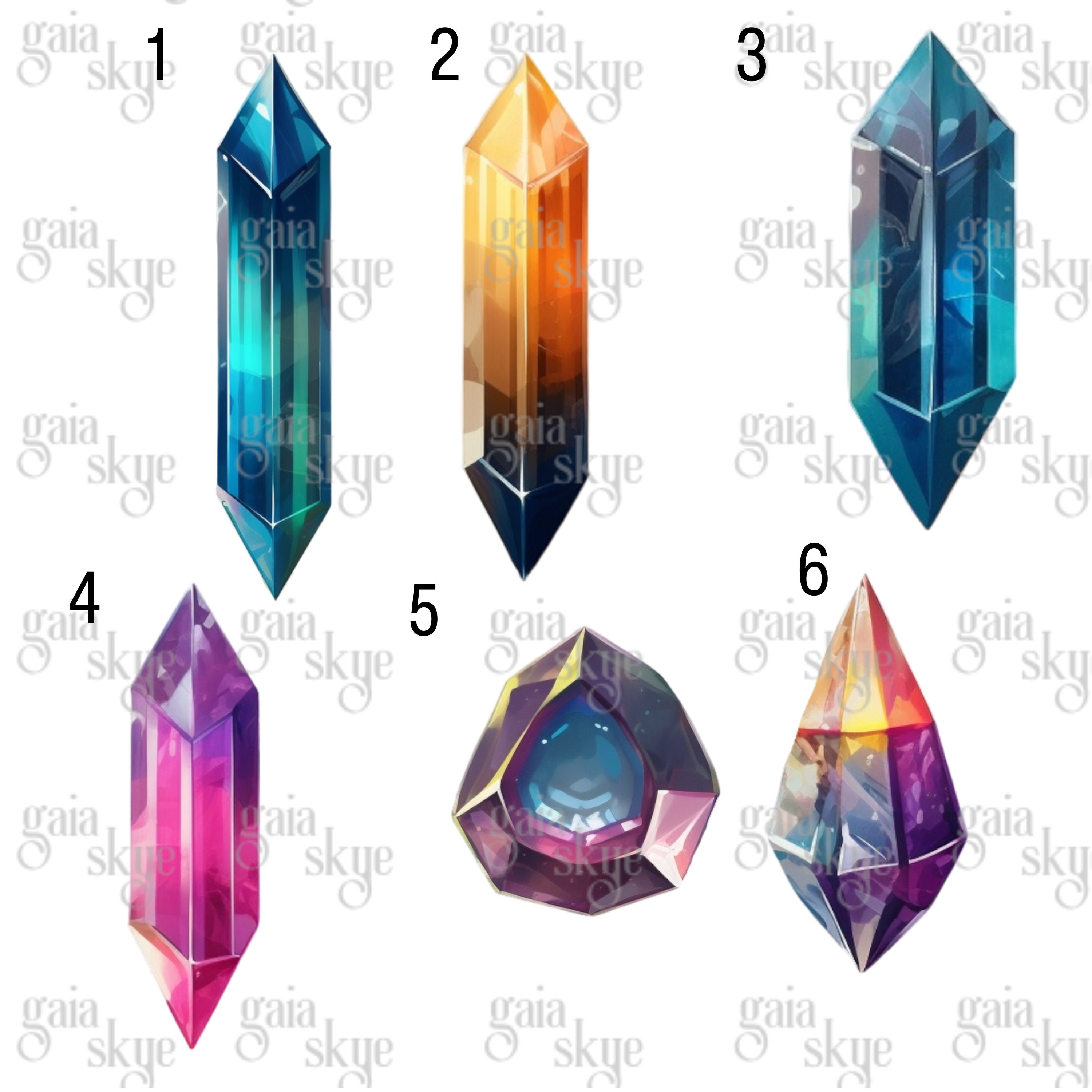 13 PNG Crystal Clipart, Printable Digital Download, Crystal Clip Art ...