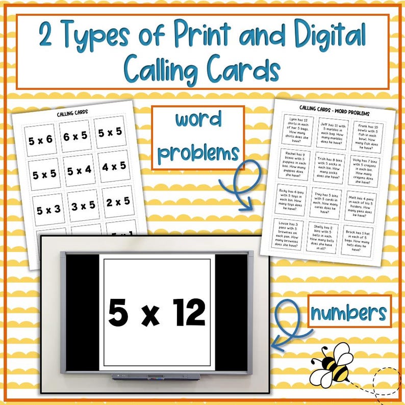 Multiplication Facts Review Fluency Practice Math Bingo Games to 100 10 ...